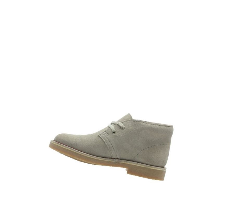 Clarks Iconic Embossed Wildleder Wüstenstiefel Jungen Beige | IBFZ43760