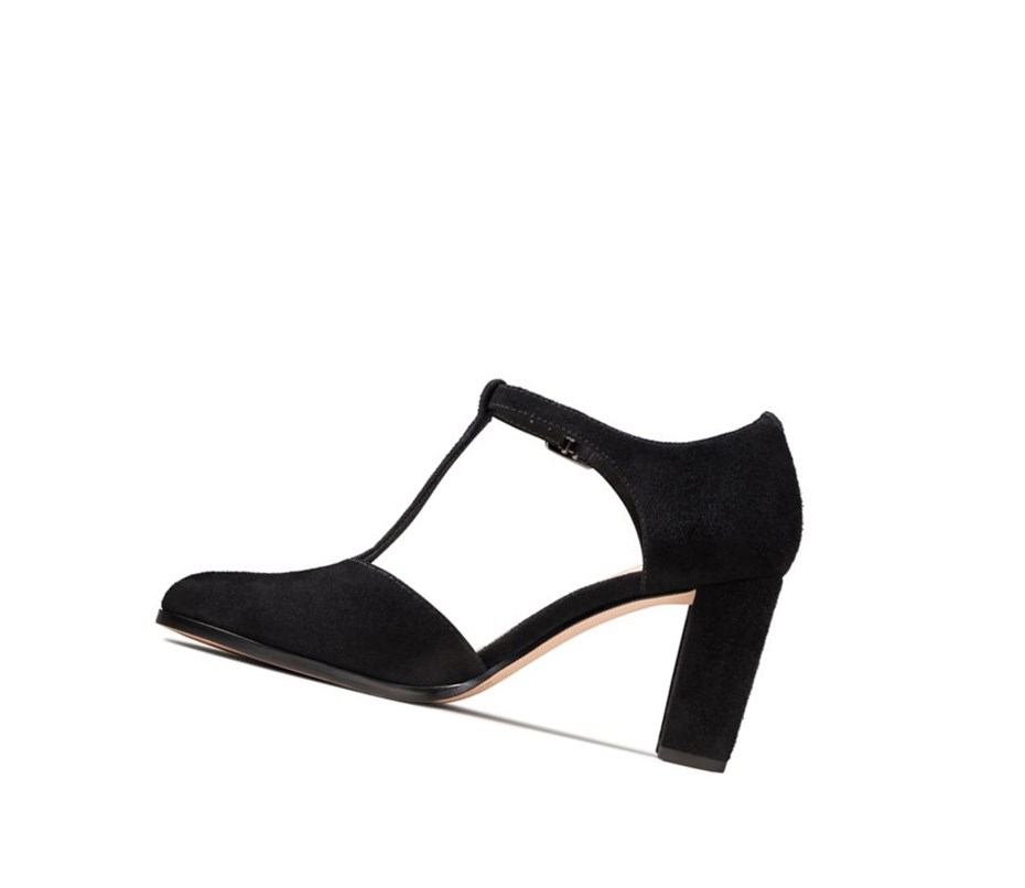 Clarks Kaylin 85 T Riemen Wildleder Hohe Schuhe Damen Schwarz | MCSW94578