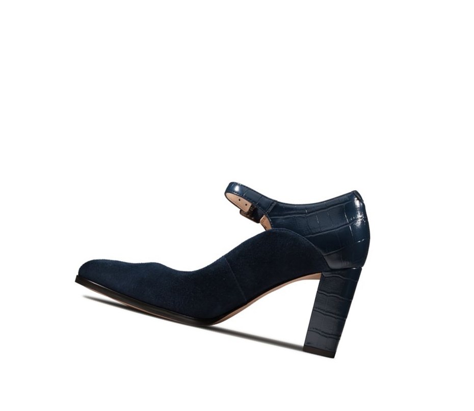 Clarks Kaylin Alba Wildleder Freizeitschuhe Damen Navy | EPXQ24185