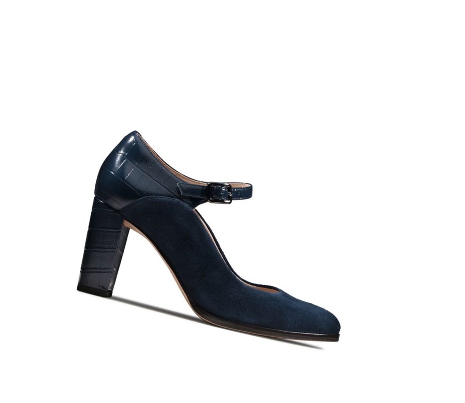 Clarks Kaylin Alba Wildleder Freizeitschuhe Damen Navy | EPXQ24185