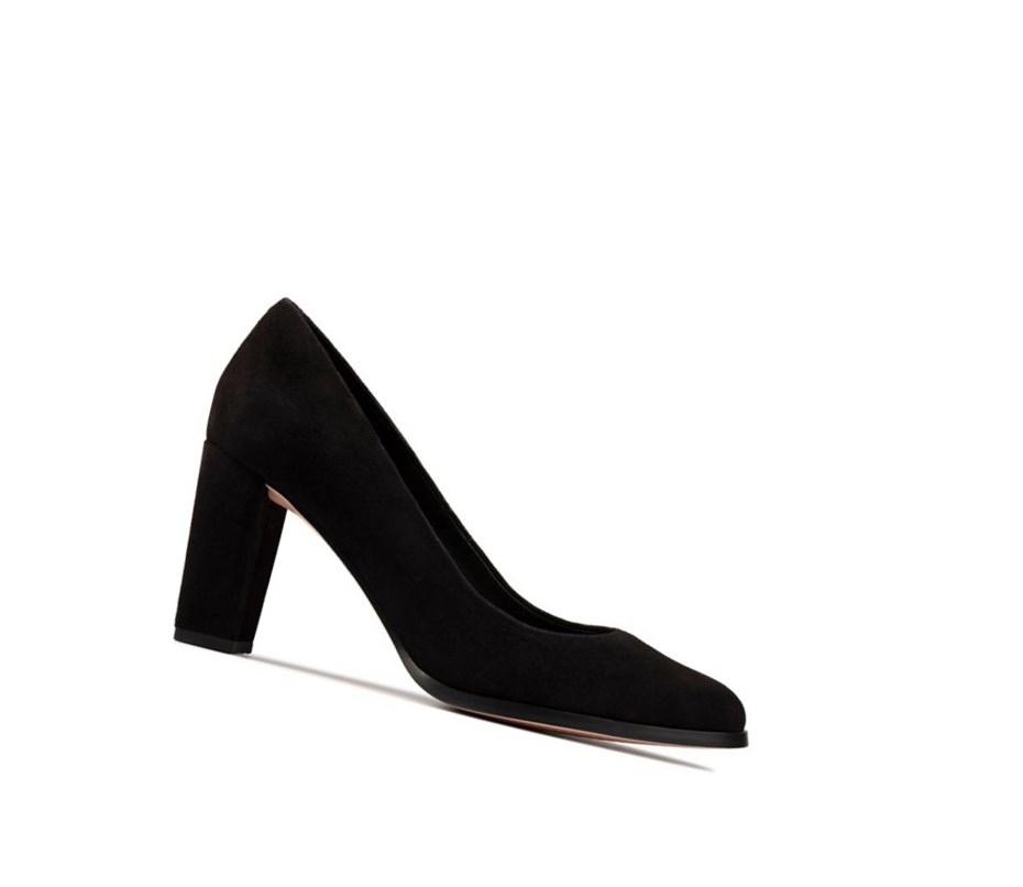 Clarks Kaylin Cara 2 Wildleder Freizeitschuhe Damen Schwarz | GHUZ27613