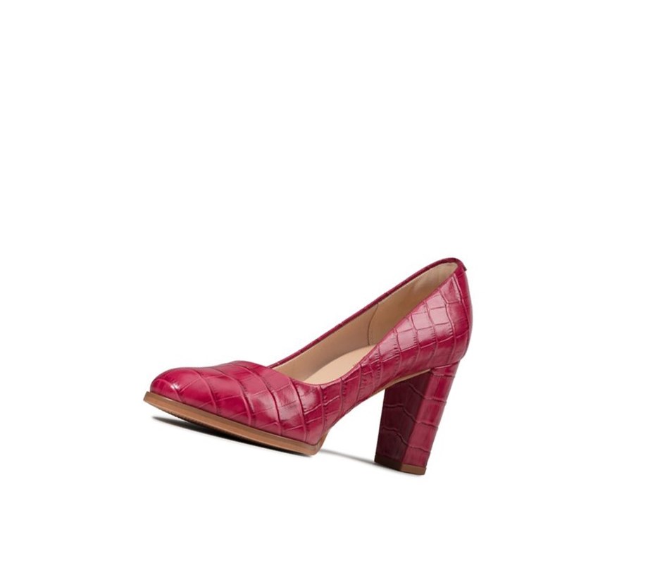 Clarks Kaylin Cara Leder Hohe Schuhe Damen Rosa | NQIA74280