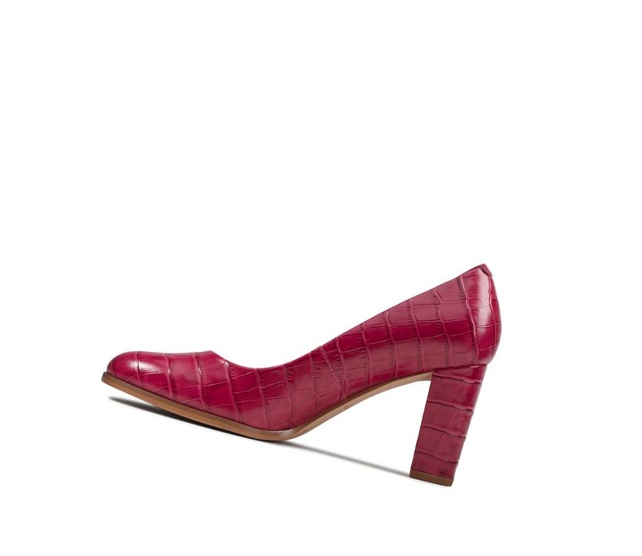 Clarks Kaylin Cara Leder Hohe Schuhe Damen Rosa | NQIA74280