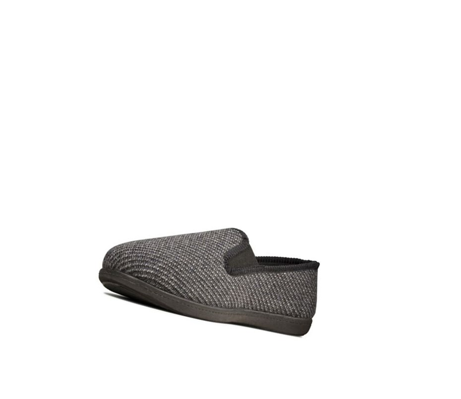Clarks King Twin Textil Hausschuhe Herren Grau | UCSK14720