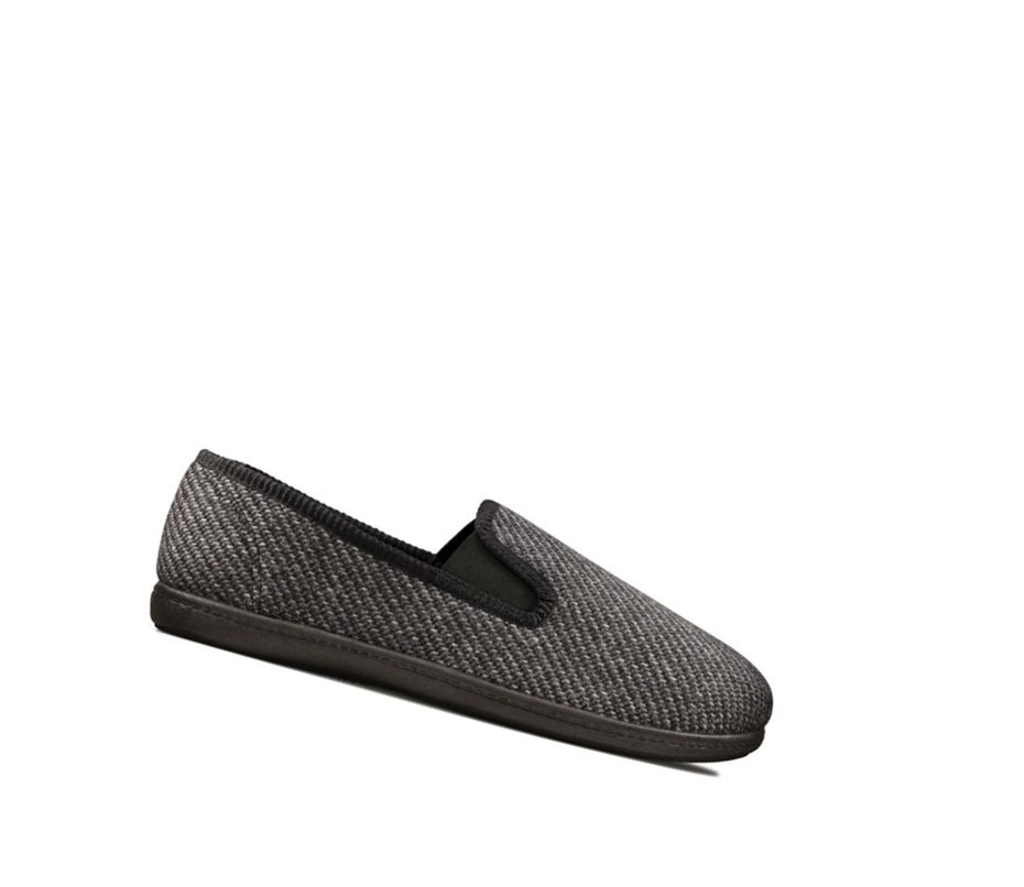 Clarks King Twin Textil Hausschuhe Herren Grau | UCSK14720