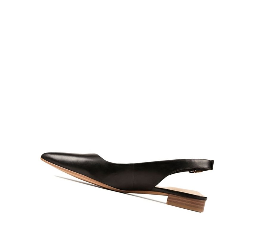 Clarks Laina15 Sling Leder Ballerinas Damen Schwarz | UPYD07619