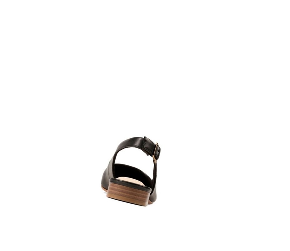 Clarks Laina15 Sling Leder Ballerinas Damen Schwarz | UPYD07619