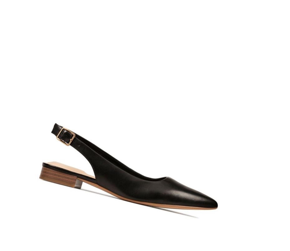 Clarks Laina15 Sling Leder Ballerinas Damen Schwarz | UPYD07619