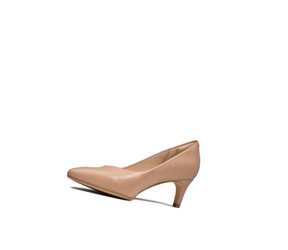 Clarks Laina 55 Leder Weite Fit Lederschuhe Damen Hautfarbe | ACOU16892