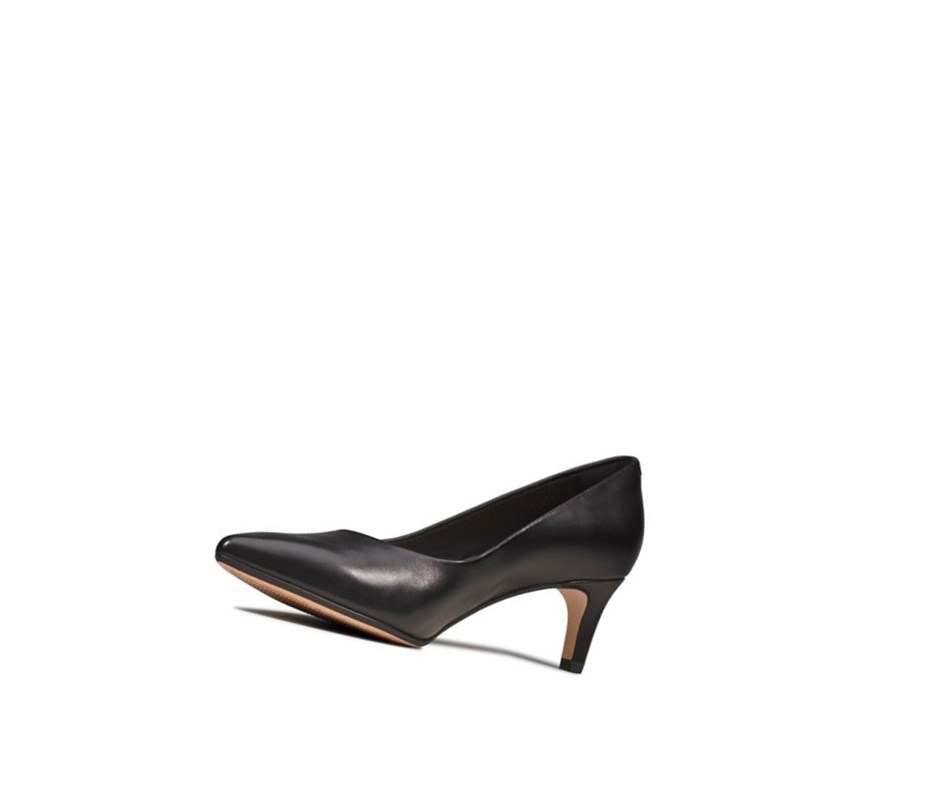 Clarks Laina 55 Leder Weite Fit Lederschuhe Damen Schwarz | NGBR28195
