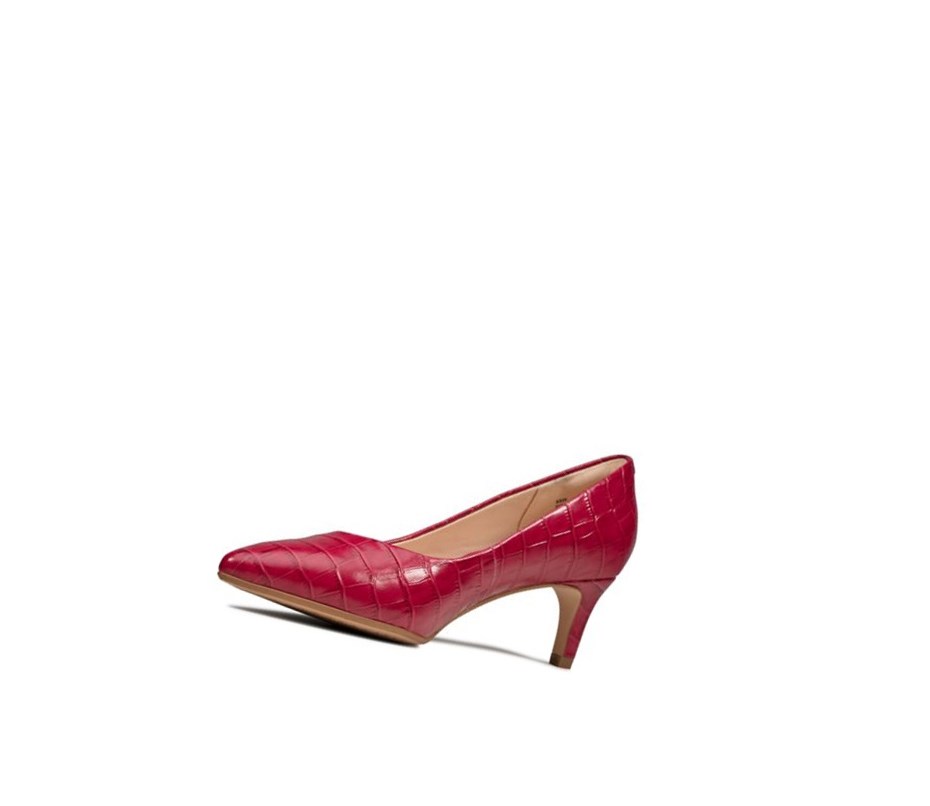 Clarks Laina 55 Leder Weite Fit Lederschuhe Damen Fuchsie | YEAT48025