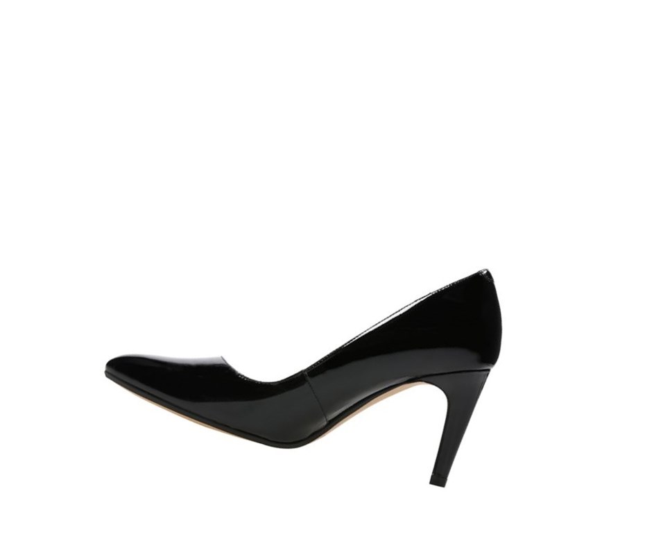 Clarks Laina Rae Lack Leder Hohe Schuhe Damen Schwarz | CDSP08623