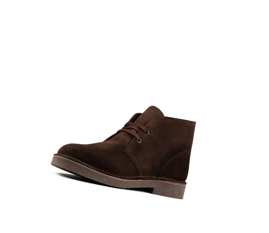 Clarks Laufschuhe Wildleder Wüstenstiefel Herren Dunkelbraun | ASKJ17839
