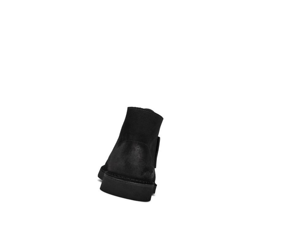 Clarks Laufschuhe Wildleder Wüstenstiefel Damen Schwarz | IQAC80532