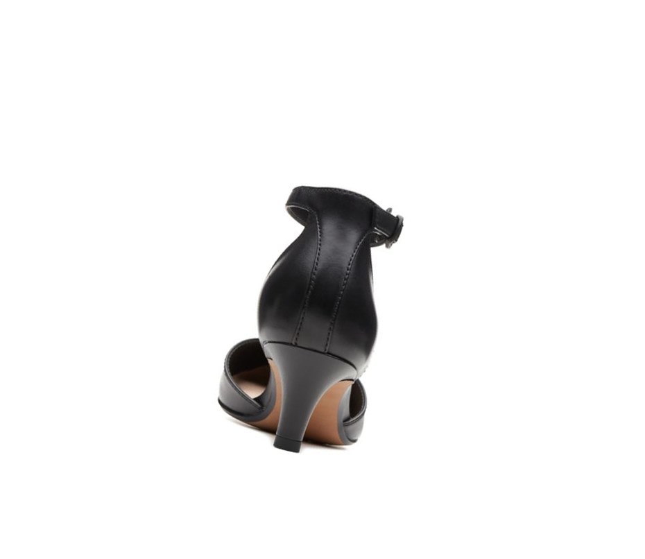 Clarks Linvale Edyth Leder Ballerinas Damen Schwarz | KCHV63489