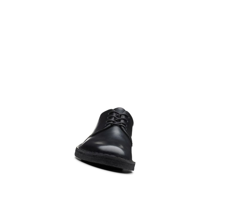 Clarks London Smart Lässige Polished Leder Lederschuhe Herren Schwarz | BUQP70826