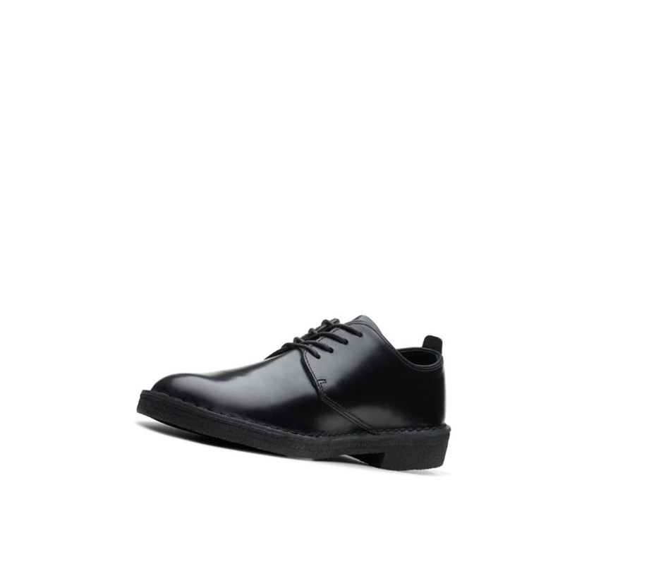 Clarks London Smart Lässige Polished Leder Lederschuhe Herren Schwarz | BUQP70826