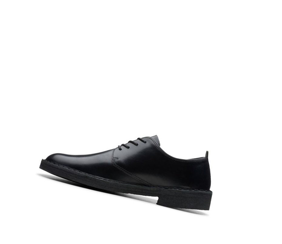 Clarks London Smart Lässige Polished Leder Lederschuhe Herren Schwarz | BUQP70826