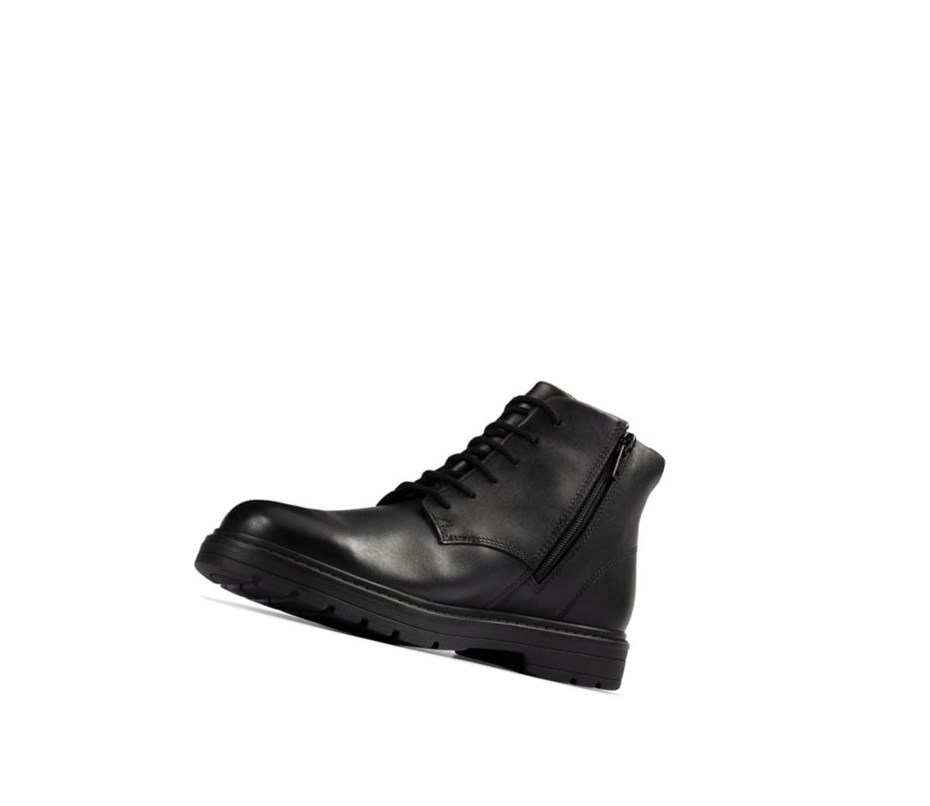 Clarks Loxham Walk Gore-tex Leder Lederstiefel Mädchen Schwarz | HLFS97268