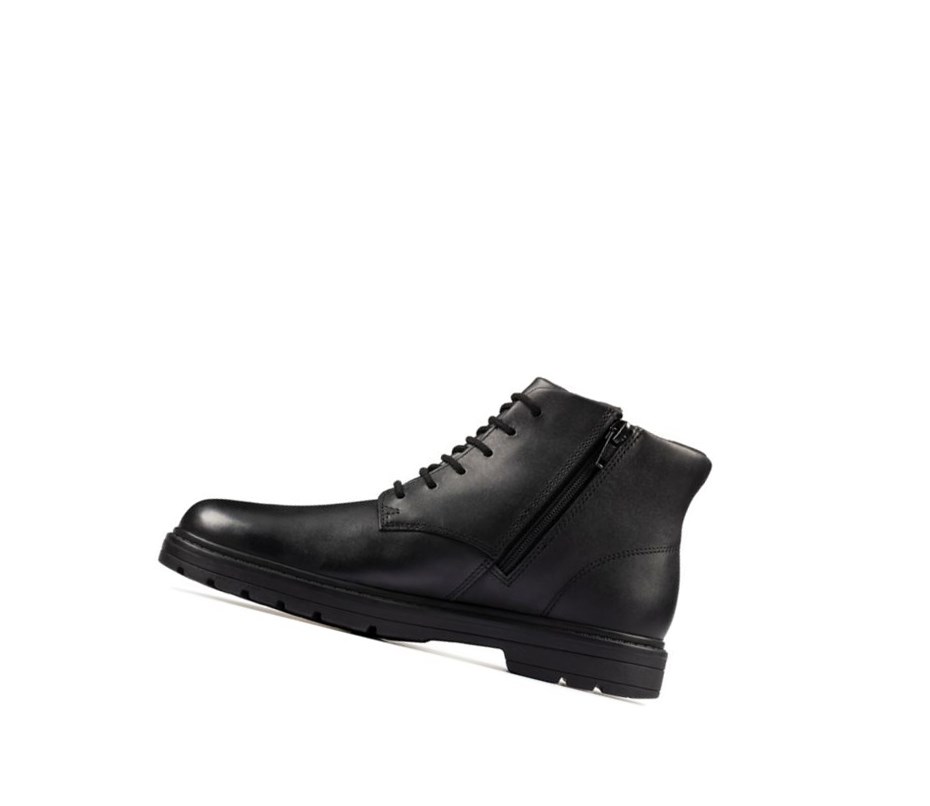 Clarks Loxham Walk Gore-tex Leder Lederstiefel Mädchen Schwarz | HLFS97268