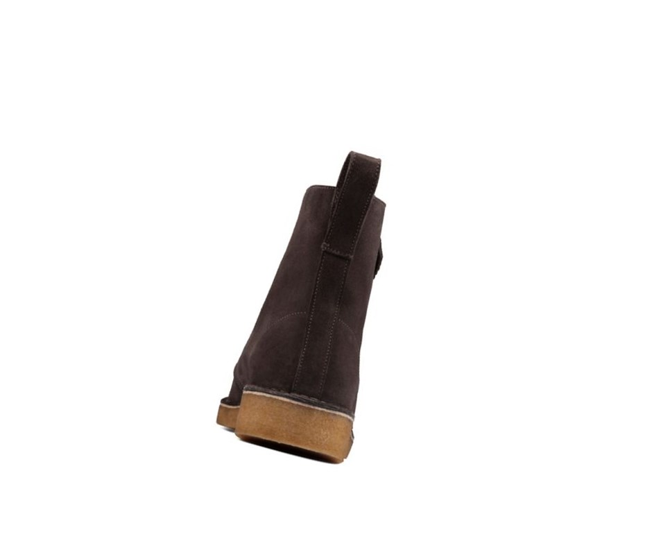 Clarks Mali 2 Leder Wüstenstiefel Herren Dunkelgrau | YTHV94230