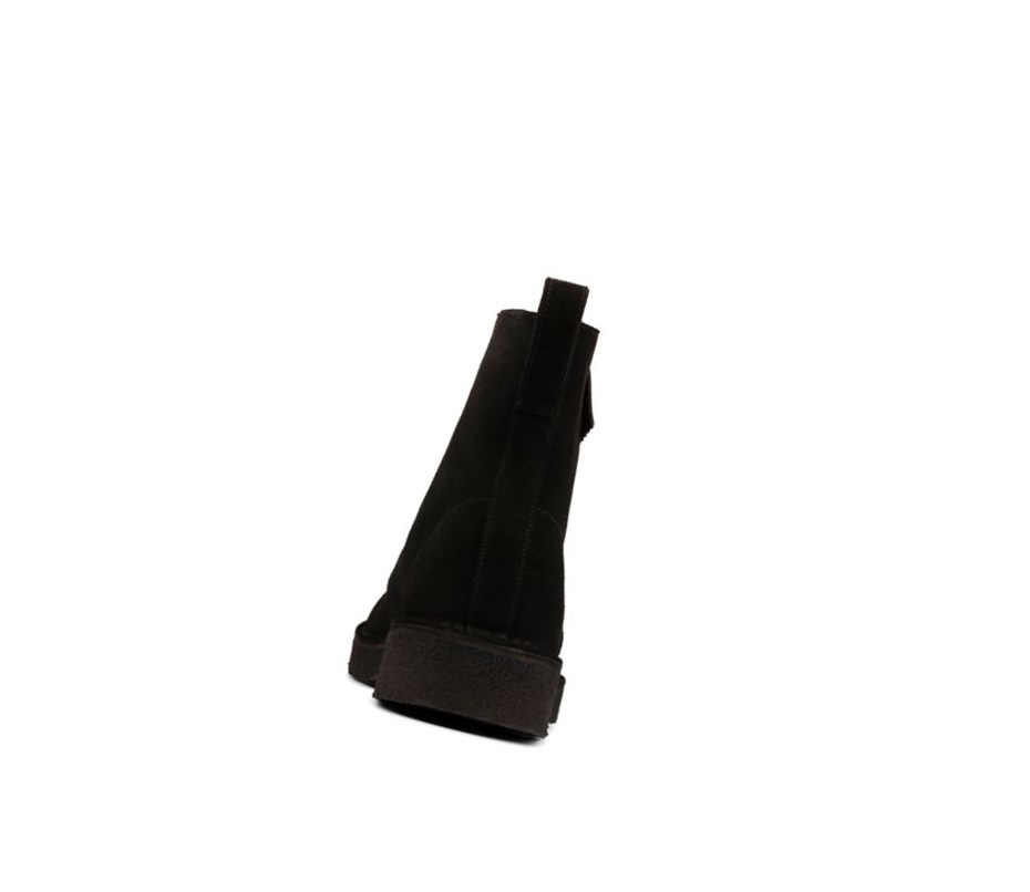 Clarks Mali 2 Wildleder Wüstenstiefel Herren Schwarz | QEMZ84031