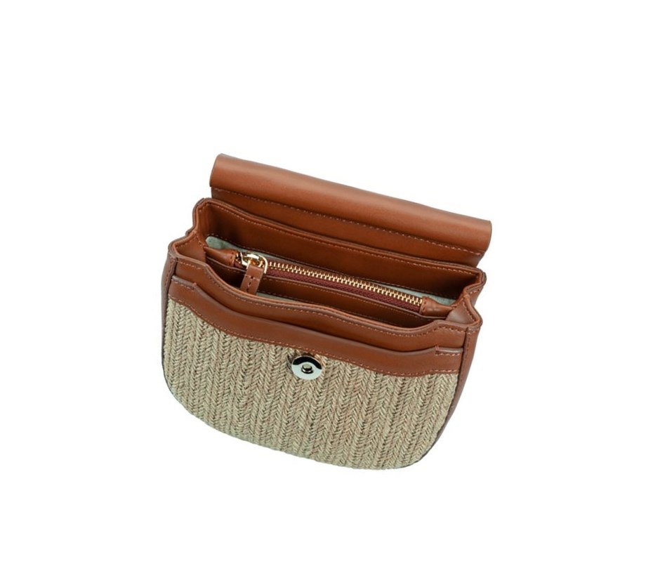 Clarks Maple May Leather Bags Damen Braun | VPXZ09546