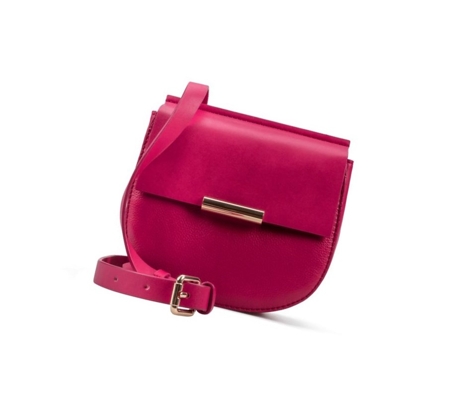 Clarks Maple May Leder crossbody taschen Damen Fuchsie | TYUR94528