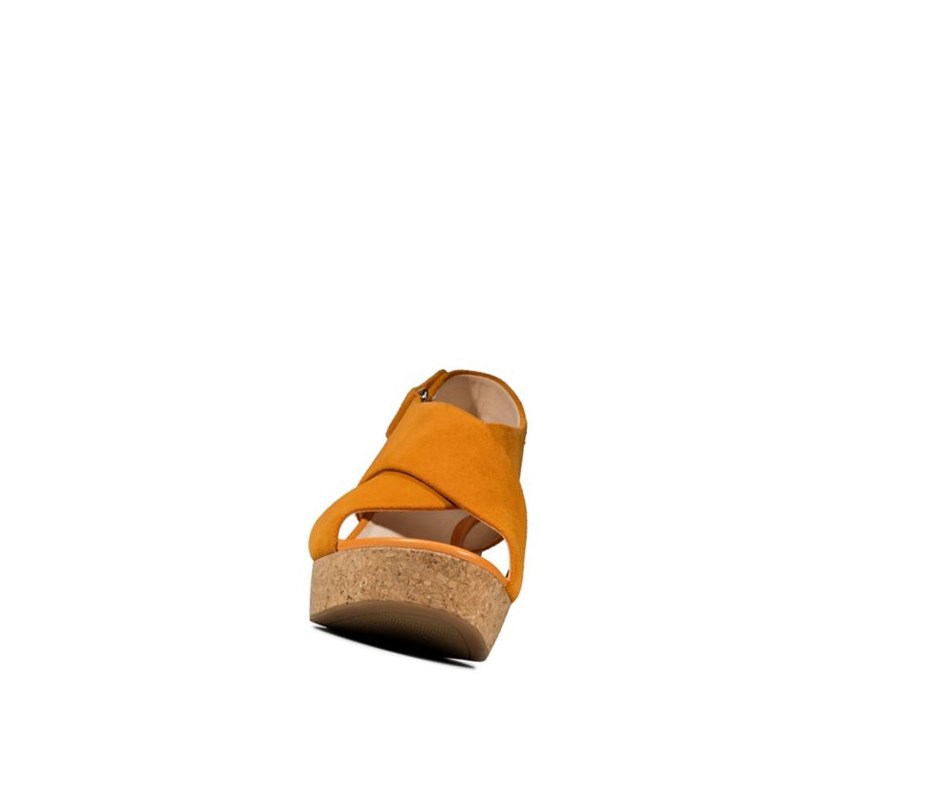 Clarks Maritsa Lara Wildleder Hohe Schuhe Damen Orange | BYOF97531