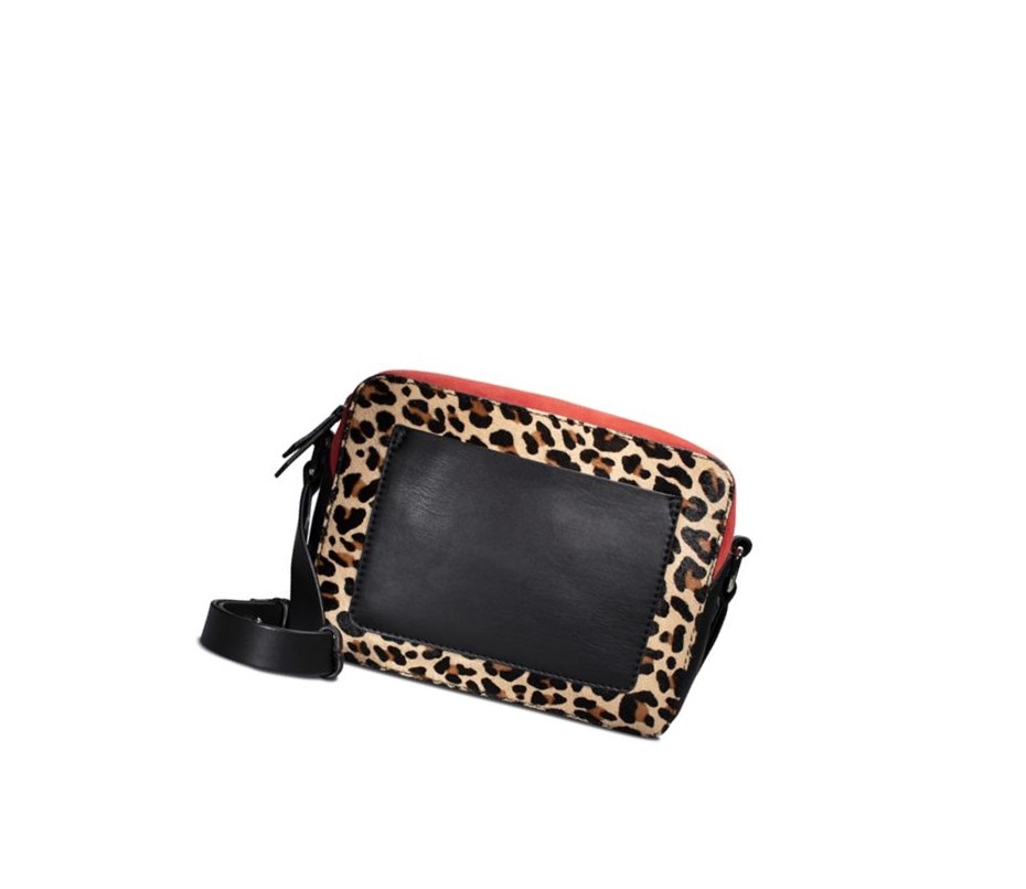 Clarks Marva Cove Print Leder Leather Bags Damen Leopard | HCFQ13079