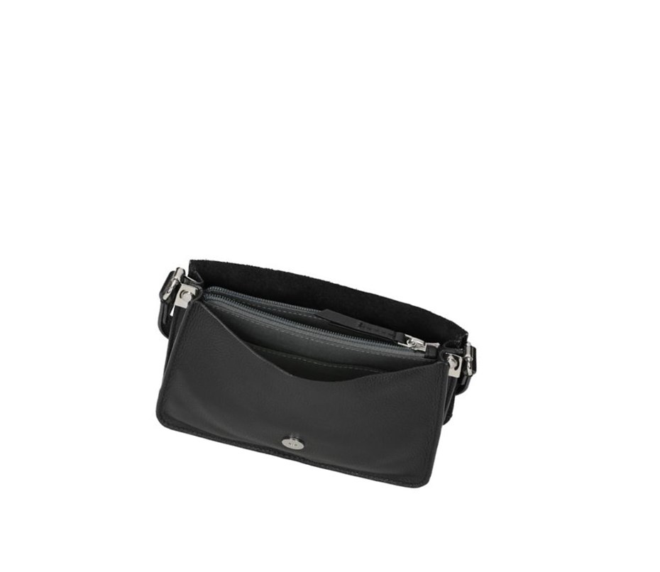 Clarks Marva Wave Leder crossbody taschen Damen Schwarz | MLQB68349