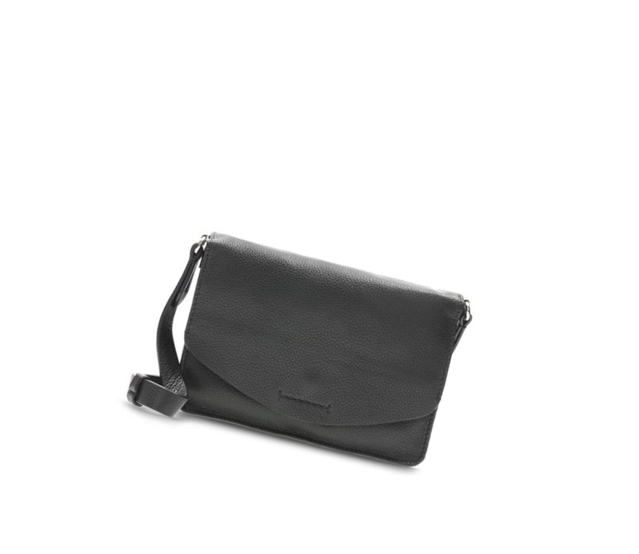 Clarks Marva Wave Leder crossbody taschen Damen Schwarz | MLQB68349