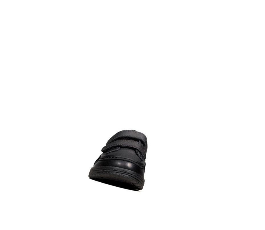 Clarks Mendip Bright Leder Schulschuhe Mädchen Schwarz | XFBM51802