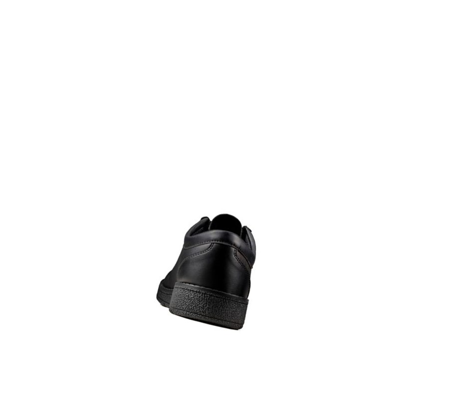 Clarks Mendip Craft Leder Schulschuhe Mädchen Schwarz | SATX80956