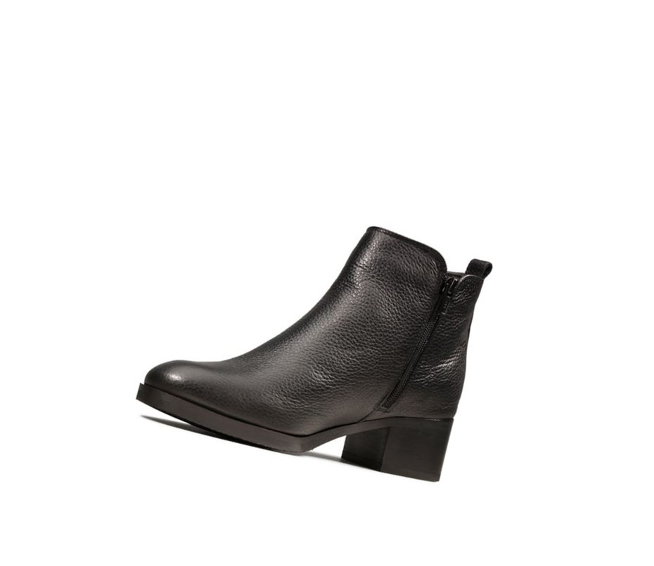 Clarks Mila Sky Leder Chelsea Boots Damen Schwarz | ZQFY80726