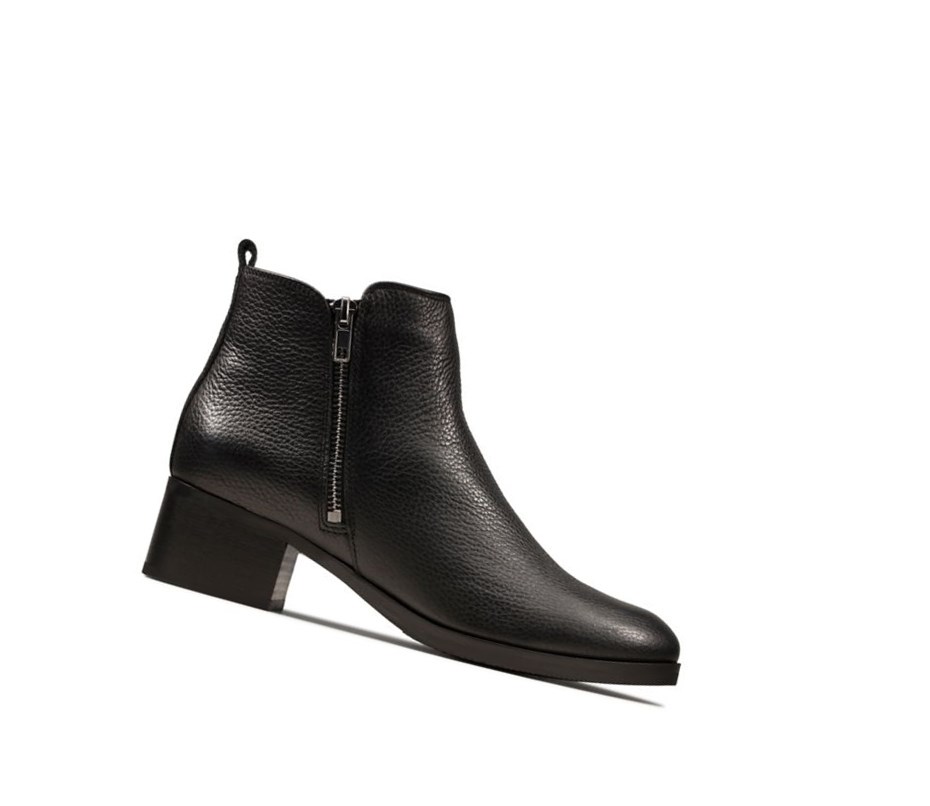 Clarks Mila Sky Leder Chelsea Boots Damen Schwarz | ZQFY80726