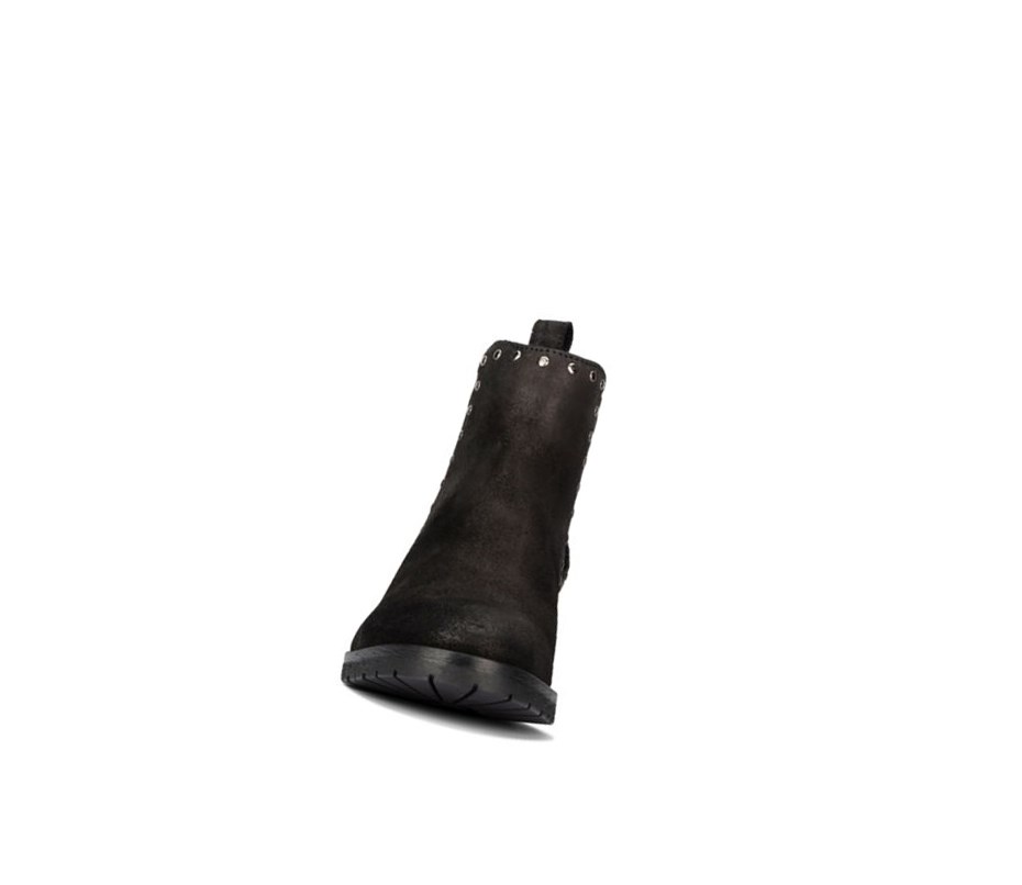 Clarks Mila Top Leder Chelsea Boots Damen Schwarz | EKHL35961
