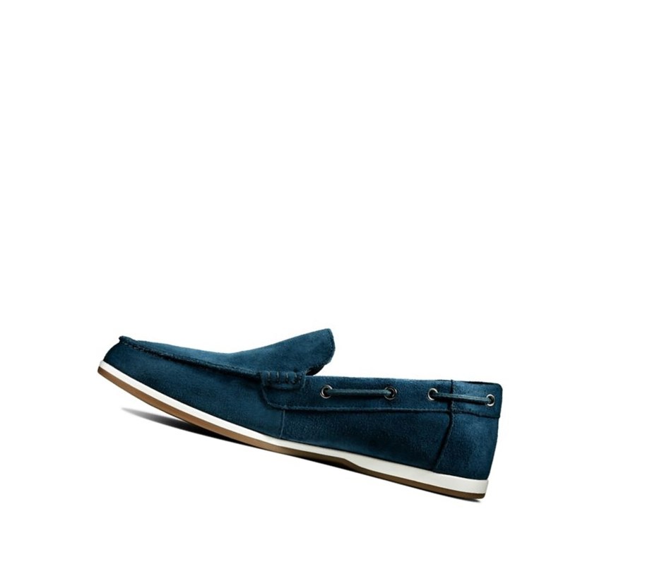 Clarks Morven Sun Wildleder Bootsschuhe Herren Navy | NWMB91402