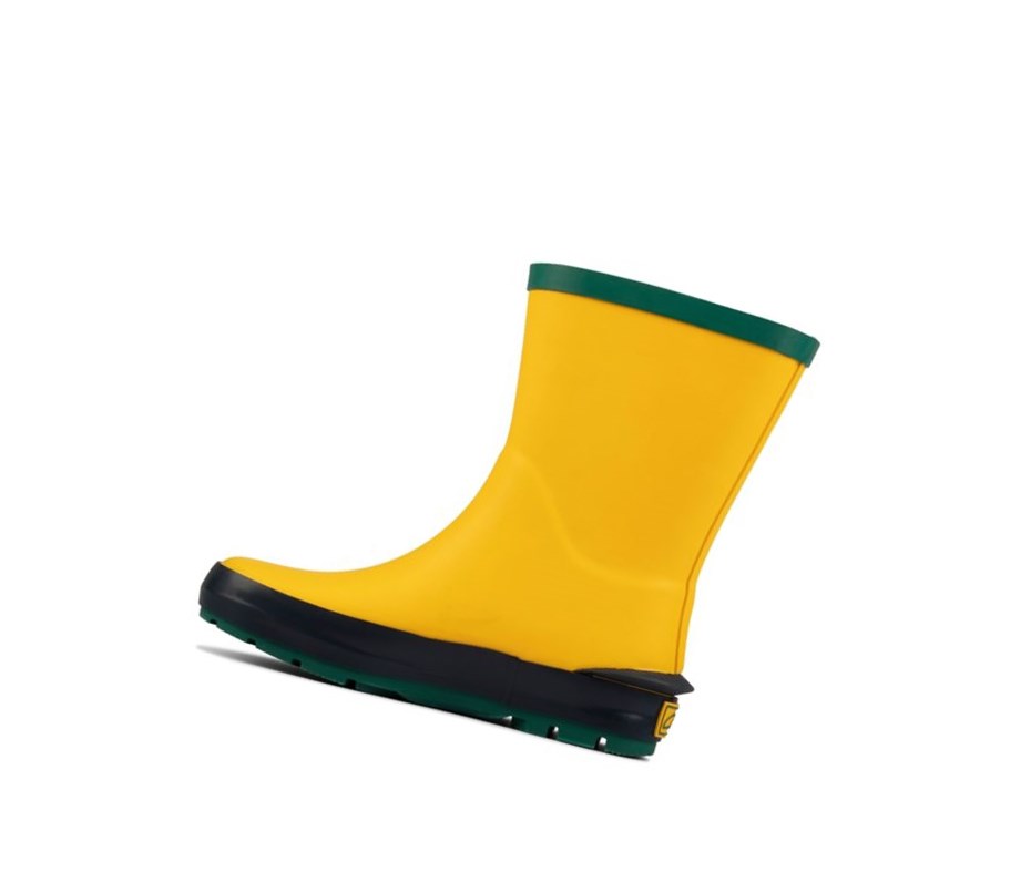 Clarks Mudder Run Regenstiefel Mädchen Gelb | IKWY65479