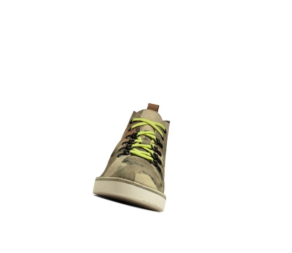 Clarks Nala Hike Wallabee Boots Damen Weiß Camouflage | EKPJ61859