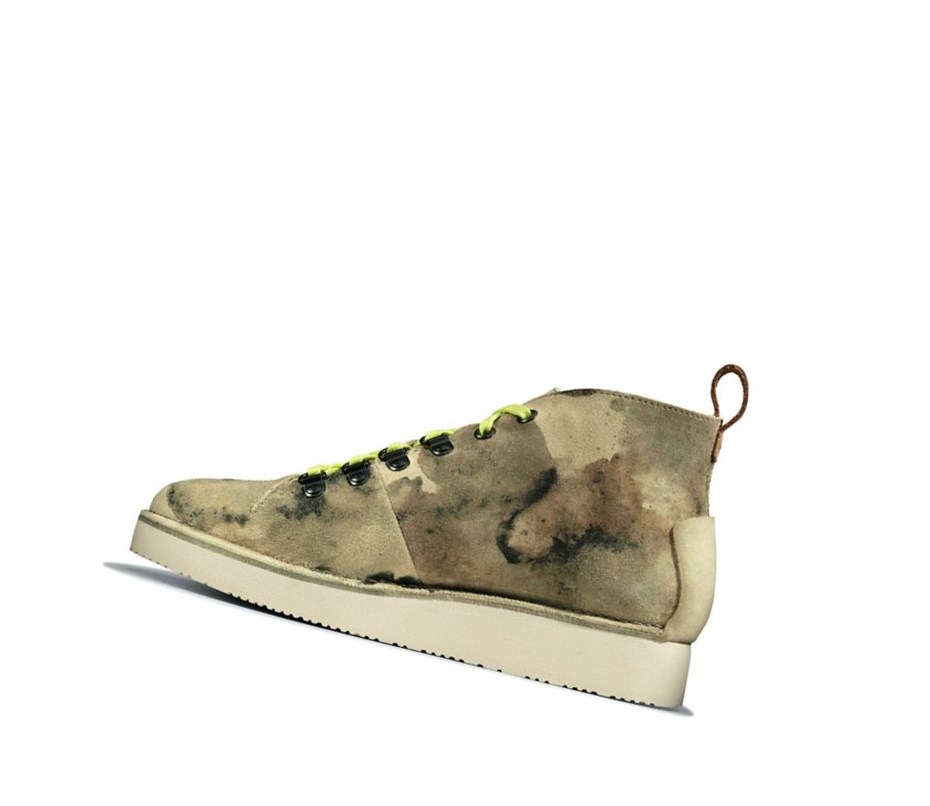 Clarks Nala Hike Wallabee Boots Damen Weiß Camouflage | EKPJ61859