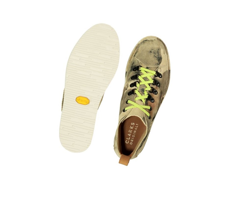 Clarks Nala Hike Wallabee Boots Damen Weiß Camouflage | EKPJ61859