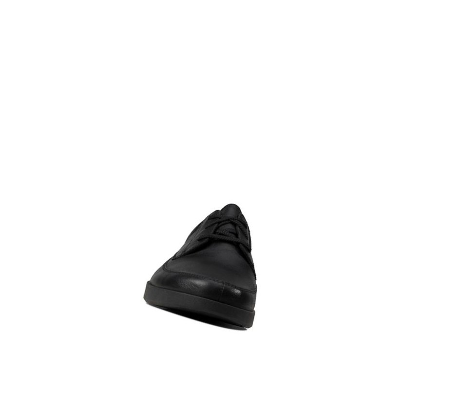 Clarks Oakland Craft Leder Lederschuhe Herren Schwarz | VKMD95207