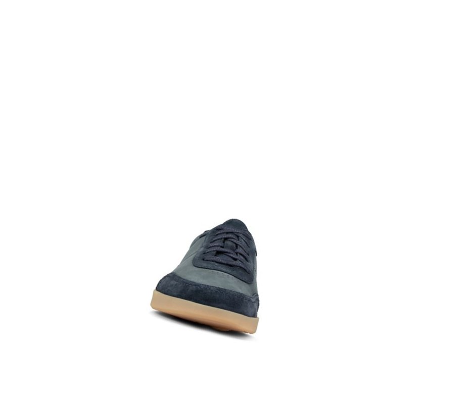 Clarks Oakland Run Wildleder Sneakers Herren Navy | LMUE59081
