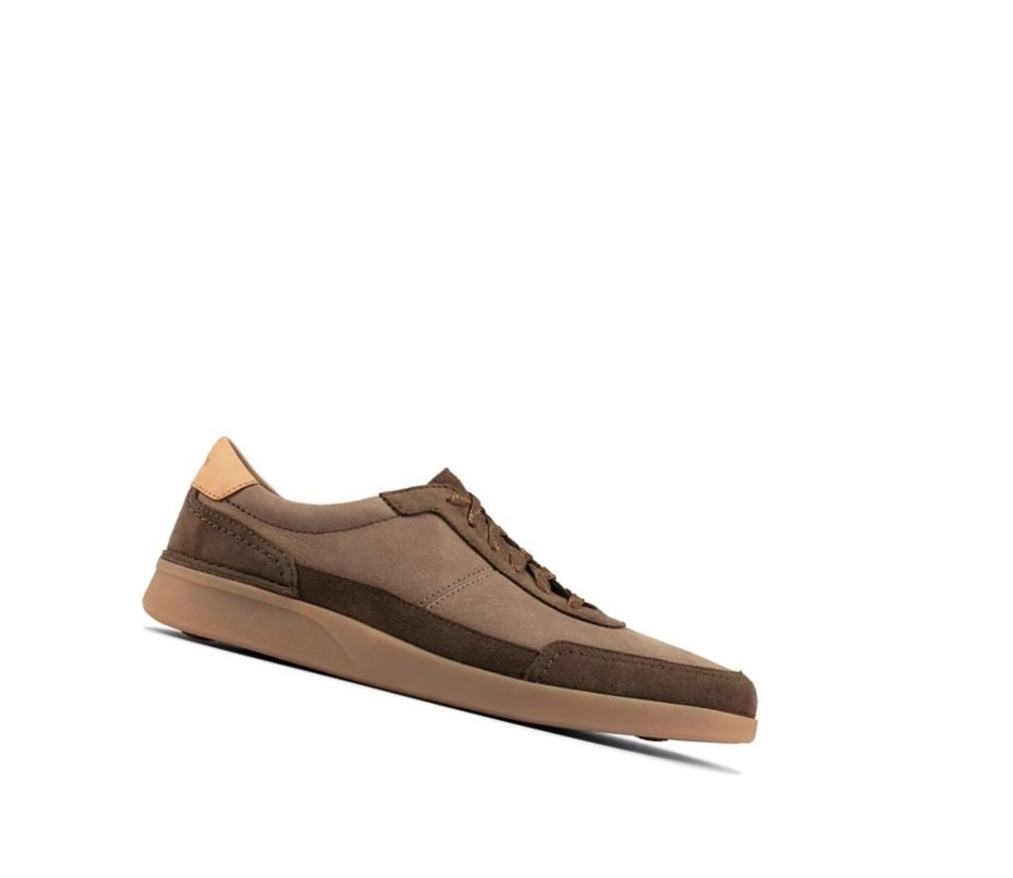 Clarks Oakland Run Wildleder Sneakers Herren Dunkelolivgrün | QDAY27936