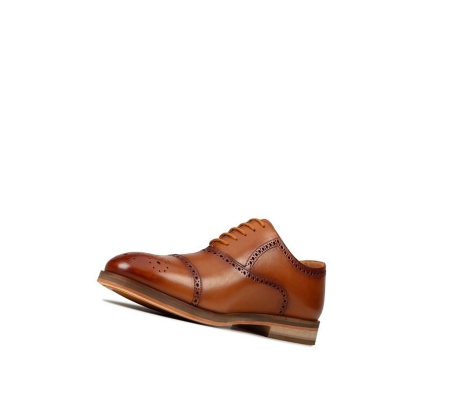 Clarks Oliver Limit Leder Brogues Herren Braun | DYET19076