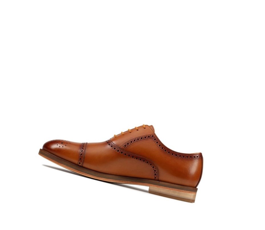 Clarks Oliver Limit Leder Brogues Herren Braun | DYET19076