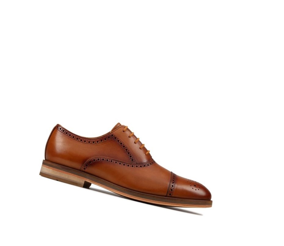 Clarks Oliver Limit Leder Brogues Herren Braun | DYET19076