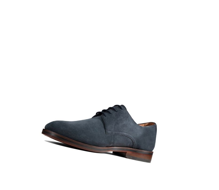 Clarks Oliver Spitze Wildleder Freizeitschuhe Herren Navy | MCVB95482