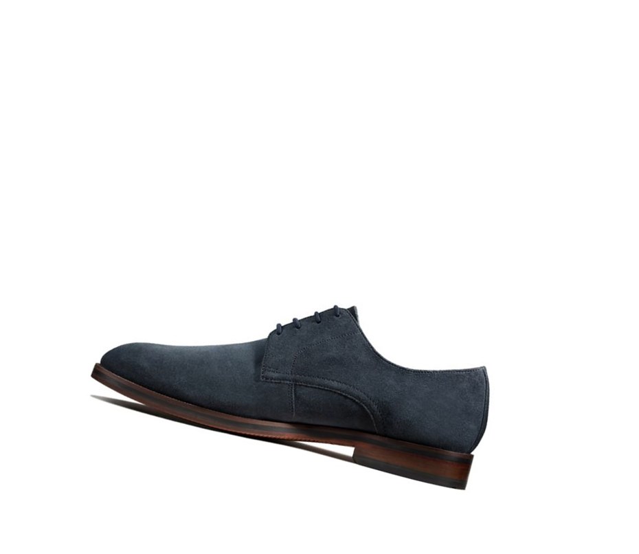 Clarks Oliver Spitze Wildleder Freizeitschuhe Herren Navy | MCVB95482